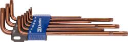 CONDOR Set chei L, xcess p. , 9 buc, lung, profil T T10-50, Condor 38003 (CR-38003) Cheie torx