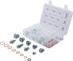 BGS Set reparaţie buşoane scurgere ulei, 63 piese, BGS 70184 (B-70184)