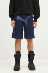 PUMA pamut farmer rövidnadrág PUMA X A$AP ROCKY Denim Short sötétkék, 631066 - sötétkék 32
