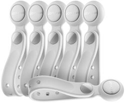 Joyroom JR-ZS422 Szilikon Kábelkötegelő Mágnessel x 6 db - Fehér (JR-ZS422-W)