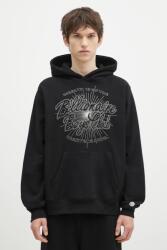 Billionaire Boys Club pamut melegítőfelső Script Logo Chainstitch Popover Hood fekete, férfi, nyomott mintás, kapucnis, B24448 - fekete XL