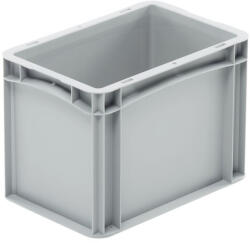Bekuplast Basicline Euro láda 300x200x220 mm, alja és oldala zárt, Szürke (2231_000314_401001)