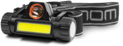 PHENOM COB+SMD LED-es fejlámpa - akkumulátorral