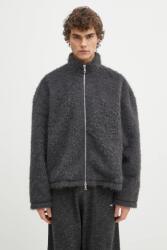 Mki Miyuki Zoku rövid kabát Faux Alpaca Track Jacket szürke, átmeneti, oversize, FAUX. ALPACA. TRACK. CH - szürke L