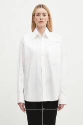MM6 Maison Margiela pamut ing férfi, galléros, fehér, relaxed, SH0DT0020 - fehér 48