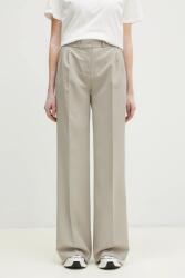 coperni nadrág Wide Leg Tailored női, bézs, magas derekú széles, COPP90F3004 - bézs S