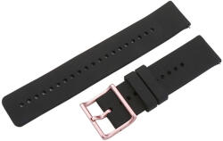  Műanyag okosóra szíj, gyorskioldós, fekete színű, normál hossz, 22mm (9344-9)
