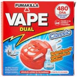 VAPE Dual elektromos szúnyogriasztó készülék lapkához és folyadékhoz 1 db (8006320053315)