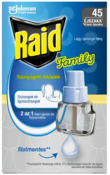 Raid Family Elektromos 45 éjszakás szúnyogirtó Illatmentes UTÁNTÖLTŐ folyadék 27 ml (5000204365603)