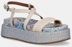 Kurt Geiger London bőr szandál Chelsea Flatform Sandal bézs, női, platformos, 4352286109 - bézs Női 39
