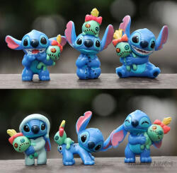 Shenzhen Mingcan Electronic Commerce Co. Ltd 6 db-os Stitch mini mesefigura szett