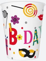 Pol-Mak Happy Birthday Funny papír pohár 8 db-os 250 ml (PKK743718)