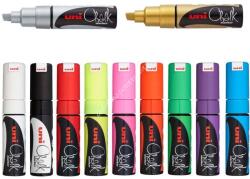  Folyékony kréta Uni Chalk Marker PWE-8K - 11 színben