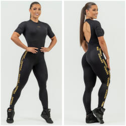 NEBBIA - Fitness overál női 823 (black-gold) (L) - NEBBIA