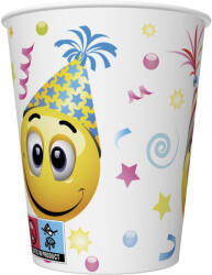 Pol-Mak Smiley Icons&Balloons papír pohár 8 db-os 250 ml PKK760630 (PKK760630)