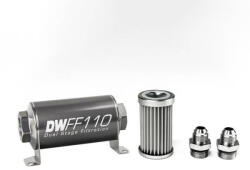 Deatschwerks Universal in-line fuel filter 5 micron AN8 110mm