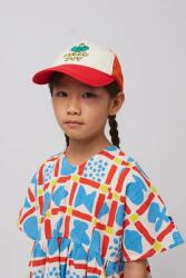 Bobo Choses gyerek pamut baseball sapka Hello Joy piros, nyomott mintás, 125AI022 - piros 52