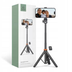 Tech-Protect L03S Vezeték nélküli Selfie bot Tripod Fekete (x-127990)