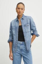 Patrizia Pepe farmering női, galléros, regular, 8C0771 D098 - kék 38 - answear - 99 990 Ft