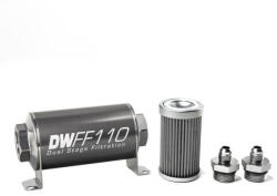 Deatschwerks Universal in-line fuel filter 40 micron AN6 110mm