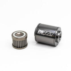 Deatschwerks Universal in-line fuel filter 100 micron AN10 70mm