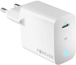 Forever TC-06-20C hálózati töltő 1xUSB-C csatlakozással PD QC 20W - fehér