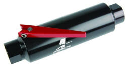 AEROMOTIVE In-Line AN10 Filter w/ Shutoff Valve 100 Micron SS Element