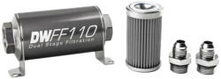 Deatschwerks Universal in-line fuel filter 100 micron AN8 110mm