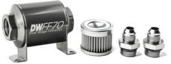 Deatschwerks Universal in-line fuel filter 10 micron AN8 70mm