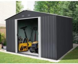 Scheppach Riwall RMSA 8x10 antracit fém kerti tároló 3m x 2, 4m (SD-X0810-H170C-A)