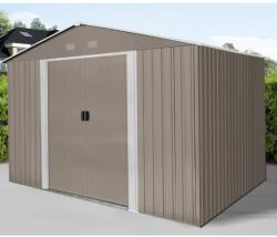 Scheppach Riwall RMSA 8x10 barna fém kerti tároló 3m x 2, 4m (SD-X0810-H170C-B)