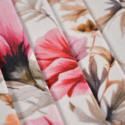 Takoy Pliszírozott ruházati anyag / Ruha anyag fényes hatással virágok világos 67