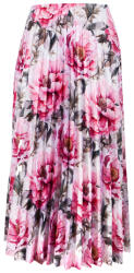Takoy Panel szabásmintával pliszírozott félkörszoknyához, félmatt szaténból - világos virágok 149 MAXI minta