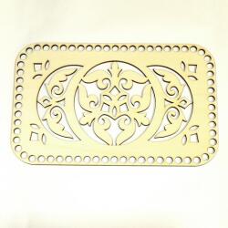  Horgolható lézervágott mintás tábla, mérete: 25x15, 7 cm