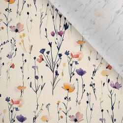 Takoy Ruházati anyag / Ruha anyag fényes hatással virágok világos 49