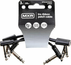 Dunlop MXR DCISTR03R Ribbon TRS Cable 3 Pack 8 cm Pipa - Pipa Patch kábel - 10% nyitási akció