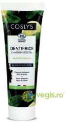 Coslys Pasta de Dinti pentru Albire si Purificare cu Carbune Vegetal, Menta si Lamaie Bio 100g