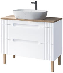 ArtCom Fürdőszoba szekrény mosdóval és munkalappal FIJI White DU100/1 | 100 cm
