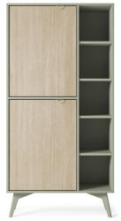 ArtPS Könyvespolc TIMBER RG80 | bézs/zöld