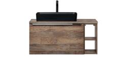 ArtCom Fürdőszoba szekrény mosdóval és munkalappal SANTA Fe tölgy DU80/2 | 80 cm