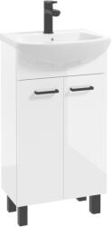 ArtDef NOVELTY fürdőszobaszekrény fehér D45 Tomaso 45 mosdóval | 45 cm (207-D-04502+1569)