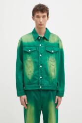 Billionaire Boys Club farmerdzseki Garment Dyed Denim Jacket férfi, zöld, átmeneti, oversize, B24411 - zöld S
