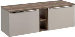ArtCom Fürdőszoba szekrény felsővel SANTA Fe Taupe D140/1 | 140 cm