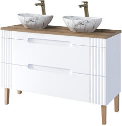 ArtCom Fürdőszoba szekrény mosdóval és munkalappal FIJI White DU120/1 | 120 cm