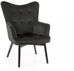 SIGNAL MEBLE Fotel CARMEN VELVET | fekete (CARMENVCC)