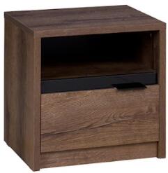 ArtGiB Éjjeliszekrény DENVER D-11 | kolostori tölgy, grafitfényű