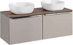 ArtCom Fürdőszoba szekrény mosdóval és munkalappal SANTA Fe Taupe DU120/1 | 120 cm