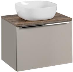 ArtCom Fürdőszoba szekrény mosdóval és munkalappal SANTA Fe Taupe DU60/1 | 60 cm