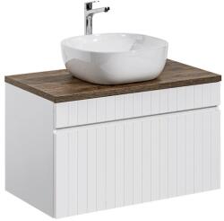 ArtCom Fürdőszoba szekrény mosdóval és munkalappal ICONIC White DU80/1 | 80 cm