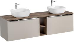 ArtCom Fürdőszoba szekrény mosdóval és munkalappal SANTA Fe Taupe DU180/1 | 180 cm